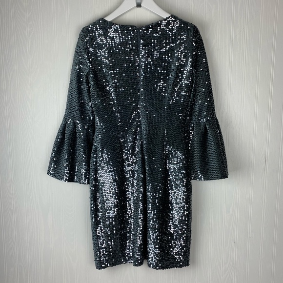 NWT Nicole Miller dress Silver - Picture 3 of 7